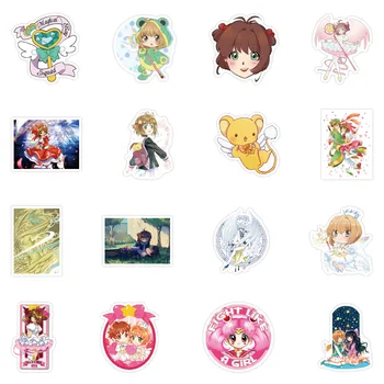 50PCS/veliko NOVIH lep Anime Risanke Card Captor Sakura Nalepke Nalepke PVC dekoracijo Modela igrače Darilo