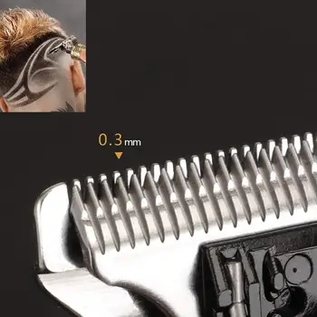 Profesionalne frizerske Clipper Moških T9 Električni Hair Trimmer za ponovno Polnjenje Lase Rezalni Stroj, 0 mm za Britje, Frizerski Las Styling Orodje KM