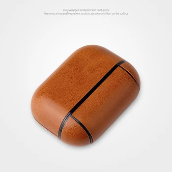 Luksuzni Usnjena torbica Za Apple Airpods Pro Shockproof cover za Apple Air stroki 3 Pro Zaščitna correa Airpods Pro 3 2 1 Primeru ca