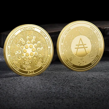 1pc Prekrita Cardano ADA Kovanec Cryptocurrency Fizično Art Collection metal kovanec, Spominski Ethereum