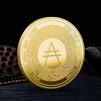 1pc Prekrita Cardano ADA Kovanec Cryptocurrency Fizično Art Collection metal kovanec, Spominski Ethereum