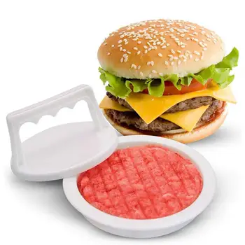 3 Nastavite Okroglo Obliko Hamburger Pritisnite Živilskih Plastičnih Hamburger Meso Goveje Žar Burger Pritisnite Patty Maker Plesni Plesni Kuhinja Orodje