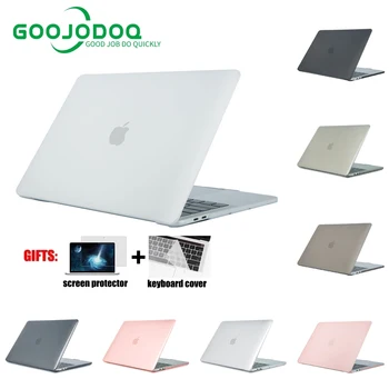 GOOJODOQ Laptop Primeru Za Apple Macbook M1 Čip Air Pro Retina 11 12 13 15 16 palčni Prenosnik Torba 2020 Dotik Bar ID Air Pro 13.3 Primeru