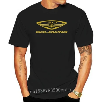 Novo Goldwing 30 Let Obletnico Logotip Motocikel Poletje Moda Teen Moški Kratek Rokav Vzorec O-Vrat Hipster T-Shirt Po Meri