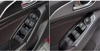 Za Mazda 3 Axela M3 2017 2018 2019 Avto Dodatki Armrest Vrat Ročaj Okno Dvigalo Stikalo Gumb Plošča Okvir Nalepko Kritje Trim
