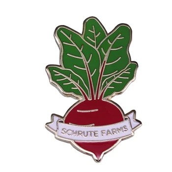 Schrute kmetijah pese emajl pin značko Urad navijači odlično pribor