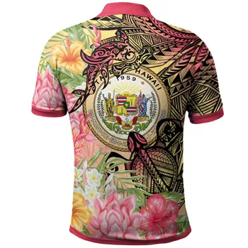 Havajih Polo Majica Zaščito Mauna Kea 3D printed Majica Polo Moški Ženske Kratek Rokav Poletje T-shirt