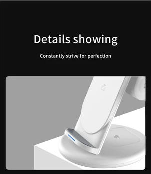 Qi Hiter Brezžični Polnilnik Stojalo Za IPhone 11 XR X 8 Apple Watch 4 V 1 Zložljiva Polnjenje Dock Postajo Za Airpods Pro IWatch