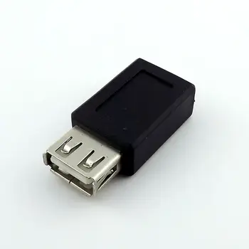 1pcs USB 2.0-A Ženski Mini B 5-Pin Ženski Jack Podatkovni Kabel Adapter Pretvornik F/F