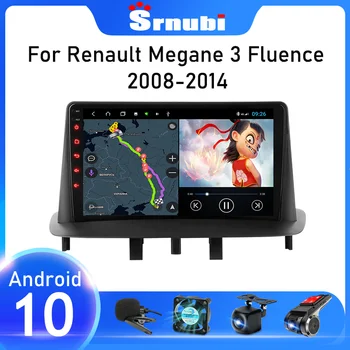 Srnubi Android 10 avtoradio Za Renault Megane 3 Fluence 2008-2010 2011 2012 2013 Multimedijski Predvajalnik, GPS Navigacija 2Din DVD