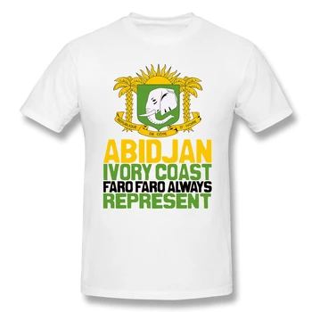 Abidjan, Slonokoščena Obala, Faro Faro Humor Grafični Moške Osnovne Kratek Rokav T-Shirt R330 Vrhovi Tees Evropske Velikost