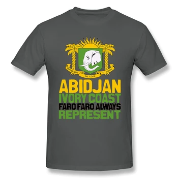 Abidjan, Slonokoščena Obala, Faro Faro Humor Grafični Moške Osnovne Kratek Rokav T-Shirt R330 Vrhovi Tees Evropske Velikost