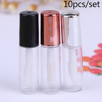 10PCS Prazno Pregleden PE Lip Gloss Cevi Plastičnih Balzam za Ustnice Cev Šminka Mini Vzorec Kozmetični Posodo S Skp