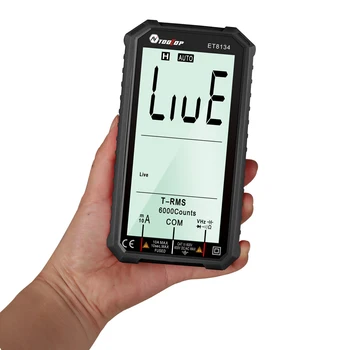 4.7-palčni LCD-Zaslon Smart Digitalni Multimeter Samodejno + Ročno Merjenje Odpornosti Kapacitivnost Diode Temperatura Pogostost Test