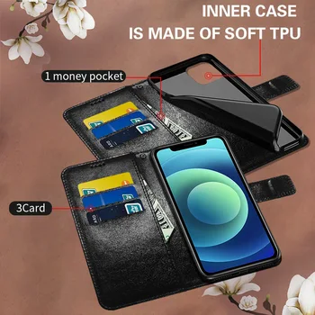 Naslikal Usnja Flip Primeru Telefon Za Nokia 1.3 1.4 G20 G10 Denarnice za Kartico sim Stojalo Knjigo Kritje Mačka Cvet Coque za Nokia G20 G10