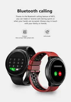 MT3 Glasbe Pametno Gledati Bluetooth, združljiva Klic Polni, Zaslon na Dotik, Nepremočljiva Funkcijo Snemanja 8G Pomnilnik Moda Smart Watchs