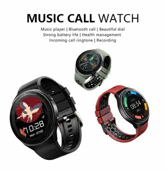 MT3 Glasbe Pametno Gledati Bluetooth, združljiva Klic Polni, Zaslon na Dotik, Nepremočljiva Funkcijo Snemanja 8G Pomnilnik Moda Smart Watchs