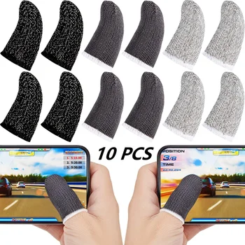 5 Parov Gaming Prst Rokav Dihanje Roke Za Igre Anti-Znoj Zaslon Na Dotik Prsta Posteljice Kritje Občutljive Mobilne Dotik