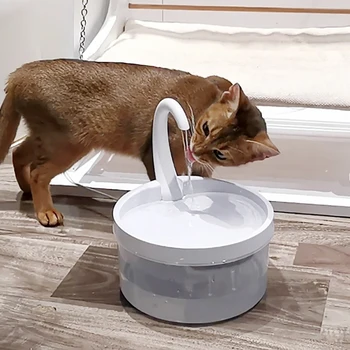 Mačka Vodnjak Samodejno Pijem za Mačke s Pipo Vodnjak Filter za Vodo za Mačka Pes Waterer Samodejno Skledo Pitne