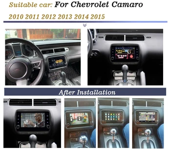 Stereo Glavo Enota Multimedijski Predvajalnik Auto Radio Prost Zemljevid IPS Android Avto Radio, GPS Navigacija Za Chevrolet Camaro/CC 2010-