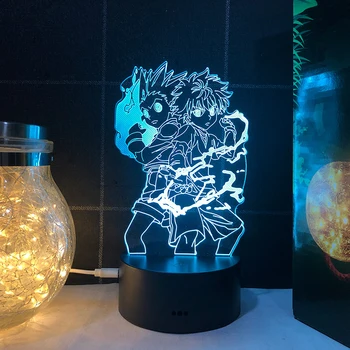 Led Nočna Lučka Anime Napad Na Titan Slika Lučka 3D Novost Osebi Za Festival Vzdušje Spalnica Dekor Indie Otrok Darilo za Rojstni dan