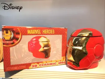 Disney Iron Man Skodelice Vode Pokal Skodelico Kave Keramični Vrč z Ročajem in Pokrovom Darilo Pokal