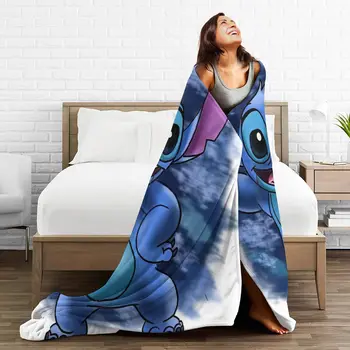 Stitchs Risanka odejo 3D pokrov, toplo dekoracijo, posteljo in kavč, ki veljajo za moške in ženske