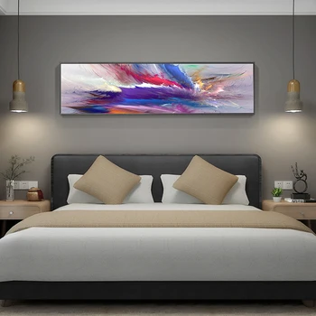 2021 Nova Velika Velikost Wall Art Pokrajine Abstraktnih Dekor Platno Slikarstvo Vijolični oblak Moderne Slike za Dnevni Sobi Doma brez okvirja