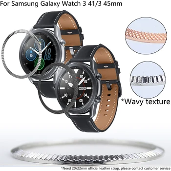 Kovinski Okvir Obroč Ohišje Za Samsung Galaxy Watch 3 41/45 mm Ploščo Styling Okvir Primeru Zajema Zaščito Smart watch okvir zaščite