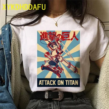 Titans Napad Anime Končni Sezone Napad na Titan Majica s kratkimi rokavi Moški/ženske Kawaii Vrhovi Tees Levi Harajuku Tshirt Moški/moški Risanka