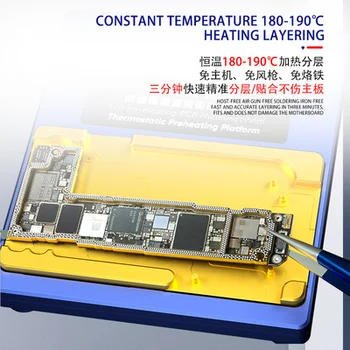 Novo Mehanik IX5 Mini 10in1 Eksplozije Dokaz Konstantno Temperaturo Predogrevanja Platforma za iPhone X-12pro Max Motherboard Layering