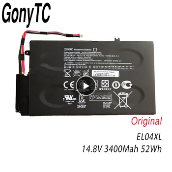 GONYTC Original EL04XL Laptop Baterije EL04 ELO4XL HSTNN-IB3R UB3R TZN-C102 Za HP ENVPR4 I5-3317U ENVY 4 4T-1000 4 TouchSmart