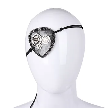 Retro Punk Gothic Eyepatch Pirat Cosplay Maske Oči Obliž Anime Cosplay Kostum Maškarada Eno Oko Masko Nasumice Clubwear