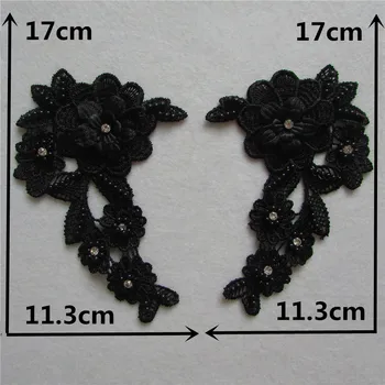 3D cvet vezenje poliester čipke izrez šivanje ABS pearl čevlji cvet, pribor za šivanje čipke tkanine blago album