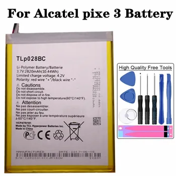 Za Alcatel Zavihku pixe 3 Baterije 2820mAh TLP028BC / TLp028BD Tablet Baterije Visoke Kakovosti Baterij + Orodja