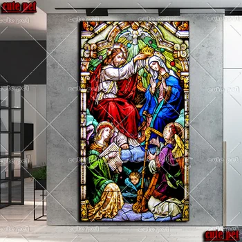 DIY Diamond Slikarstvo Vere: Jezus in Marija Vroče prodaja umetniške navzkrižno šiv polno diamond vezenje mozaik velike dekor