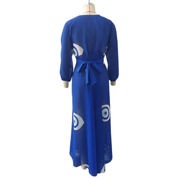 2021Summer Dame Novo Bluzo Predenje Krilo Demon Modre Oči Dolgo Kopalke Tančico Dolg Rokav Modna Ženska Oblačila WL02