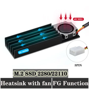 Gdstime M. 2 2280 22110 ssd Trdi Disk Fan Heatsink Toplote Radiatorja Cooer Toplotne Pad Hladilnik za M2 NVME SATA PCIE SSD