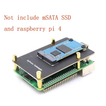 Primerna za Raspberry Pi 4. Generacije B Tip X857 V2.0 MSATA SSD Širitev Odbor za Shranjevanje Modul