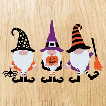 2021 Novo 3pcs Halloween Gnome Obrti Rezanje Kovin Matrice Za DIY Dekorativni Ljudi, Scrapbooking Album Kartico, zaradi Česar Reliefi Plesni