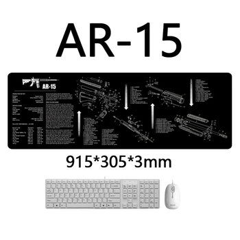 Pištola za Čiščenje Gume Mat, Z Deli Diagram Navodila Mouse Pad za Glock/Beretta 92/SIG SAUER P220 P226 P229/USP/XD/AR15/AK47
