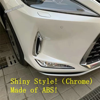 Lapetus ABS Chrome Prednji meglenki Foglight Svetilke Okvir Pokrova Trim Za Lexus RX 300 450h 2020 Dodatki Zunanjost Popravilo Kit