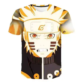 4-14T Japonski Anime kul fant dekle Narutos natisni T-shirt poletje manga tshirt kratkimi rokavi, unisex modna otroška oblačila