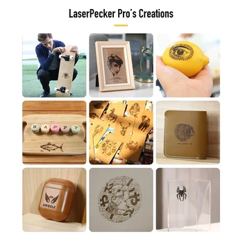 Laserpecker Pro Laser Graverja 3D Tiskalnik, Prenosni Mini Lasersko Graviranje Stroj Namizje Etcher Rezalnik Graverja z Nosilcem