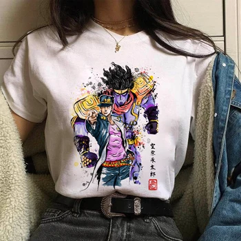 Ulične Jojos Bizarna Avantura Stripi Anime Vrh Prevelik Priložnostne Grafika, Risanke t shirt Tee Moški/Moški T-Shirt