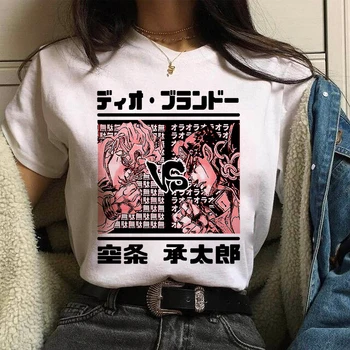 Ulične Jojos Bizarna Avantura Stripi Anime Vrh Prevelik Priložnostne Grafika, Risanke t shirt Tee Moški/Moški T-Shirt