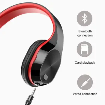 TWS Brezžične Slušalke Šport Bluetooth Slušalke Stereo Nepremočljiva Zložljive Head-Mounted Za Iphone Huawei Xiaomi Glasbe Headse