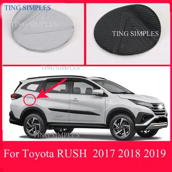 Za Toyota RUSH (F800/F850) 2017 2018 2019 ABS Chrome rezervoar za gorivo skp zajema avto-styling trim za gorivo kapa zaščitna oprema
