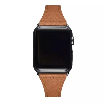 Pravega Usnja zanke pasu Za Apple watch 38 mm 42mm iWatch 5 band 44 mm 40 mm Slim zapestnica trak Apple watch 3/4/2/1 40 44 38 mm