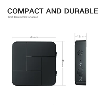 Bluetooth 5.0 Avdio Sprejemnik Oddajnik 3.5 mm AUX Priključek RCA, USB Dongle, Stereo Brezžični vmesnik z Mic Za Avto, TV, PC Slušalke